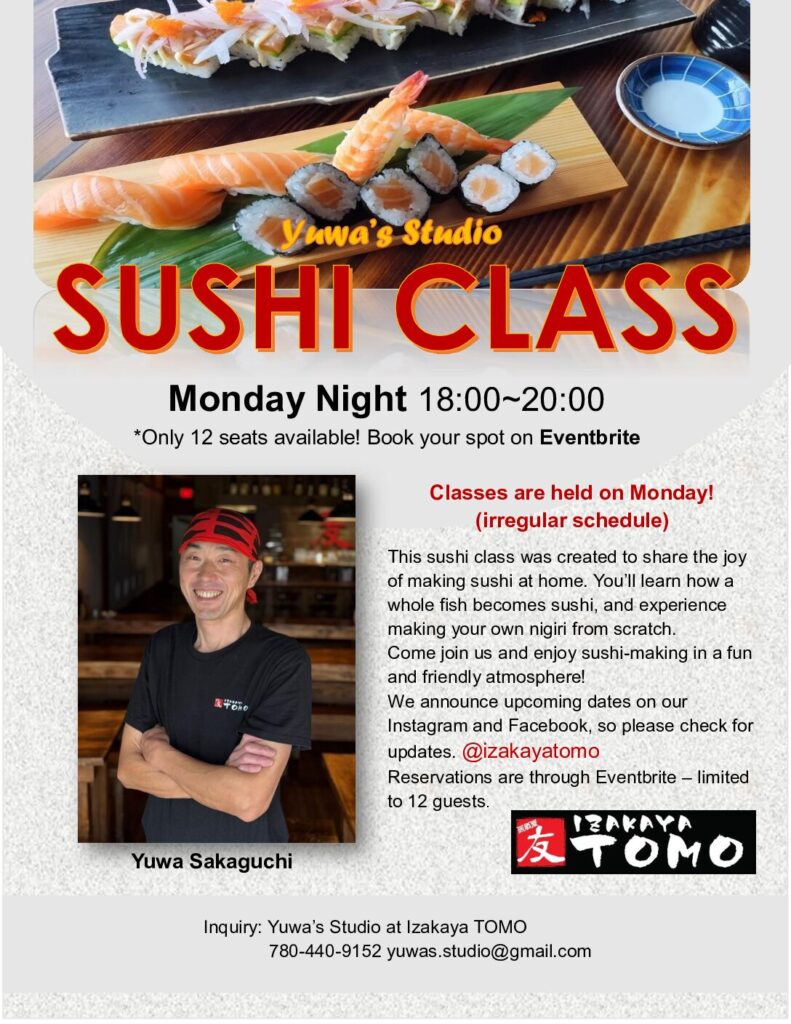 Sushi Class by Chef Yuwa